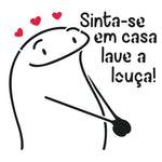 Stencil Litoarte 14x14 STA-199 Flork Frase Sinta-se em Casa - Palácio da Arte