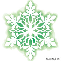 Stencil Litoarte 14x14 STAN-002 Natal Flocos de Neve - Palácio da Arte