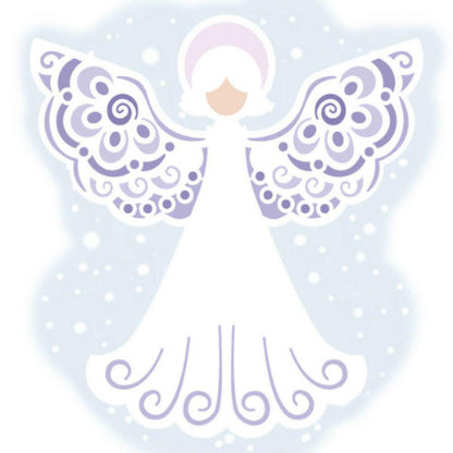 Stencil Litoarte 14x14 STAN-017 Natal Anjo - Palácio da Arte