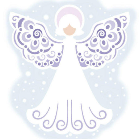 Stencil Litoarte 14x14 STAN-017 Natal Anjo - Palácio da Arte
