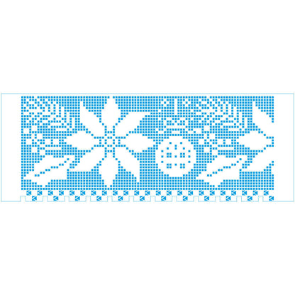 Stencil Litoarte 14x38 STGEN-005 Natal Barrado Poinsétias e Bolas Natalinas - Palácio da Arte
