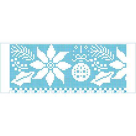 Stencil Litoarte 14x38 STGEN-005 Natal Barrado Poinsétias e Bolas Natalinas - Palácio da Arte