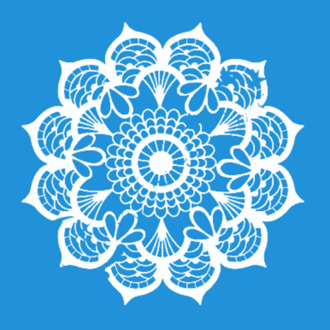 Stencil Litoarte 16x21 STA2-015 Mandala Rendada - Palácio da Arte