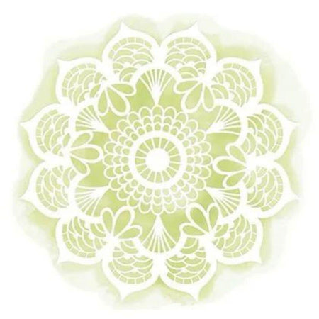 Stencil Litoarte 16x21 STA2-015 Mandala Rendada - Palácio da Arte