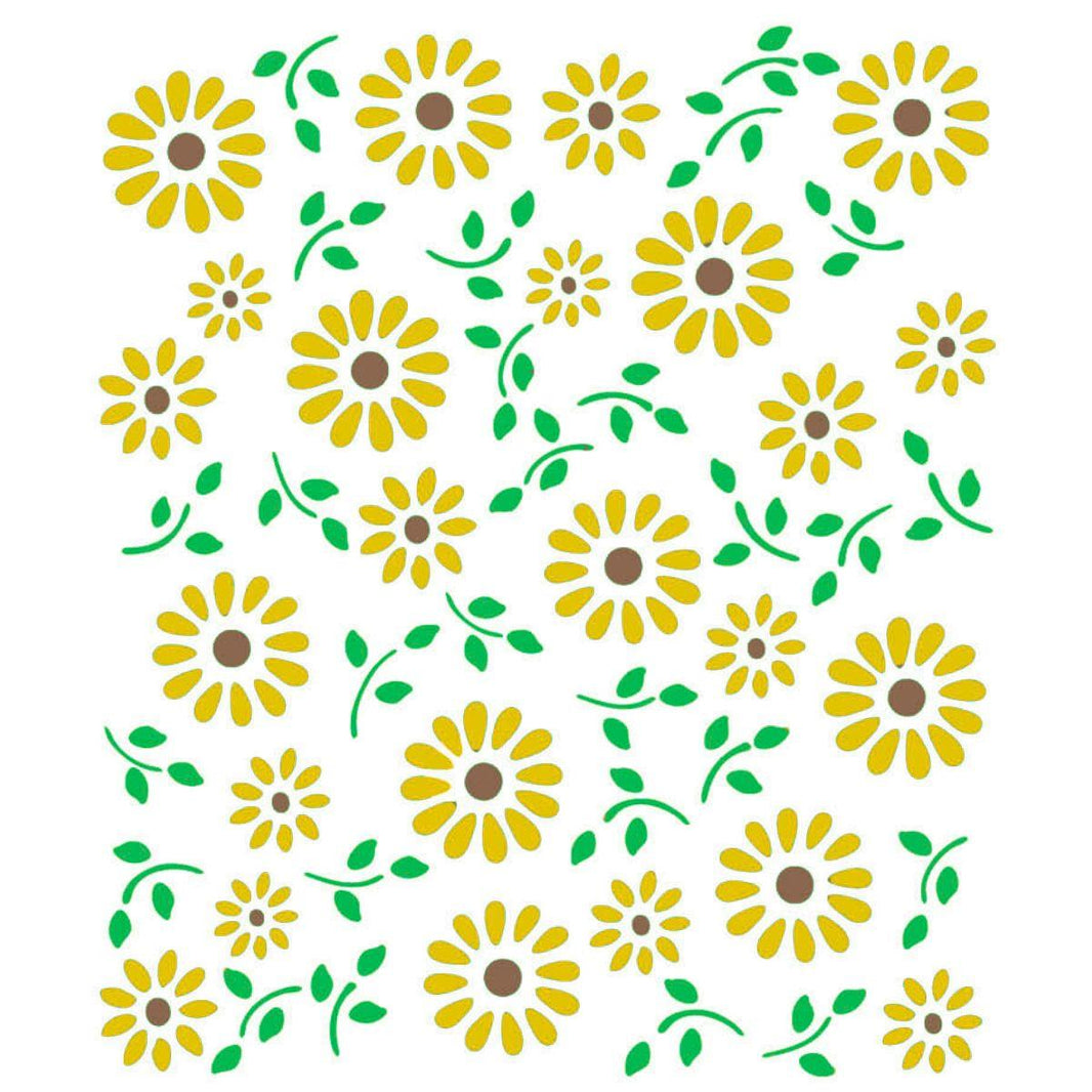 Stencil Litoarte 17x21 STM-022 Flores - Palácio da Arte