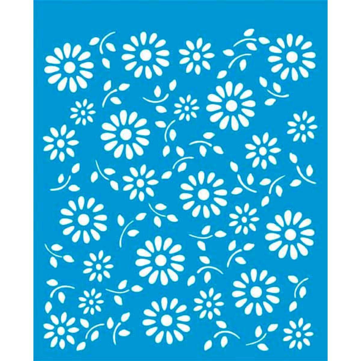 Stencil Litoarte 17x21 STM-022 Flores - Palácio da Arte