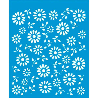 Stencil Litoarte 17x21 STM-022 Flores - Palácio da Arte