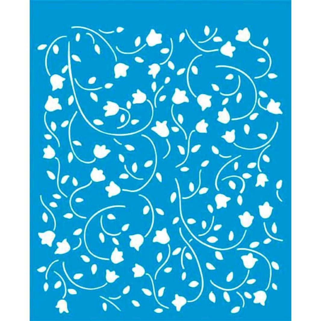 Stencil Litoarte 17x21 STM-027 Flores - Palácio da Arte
