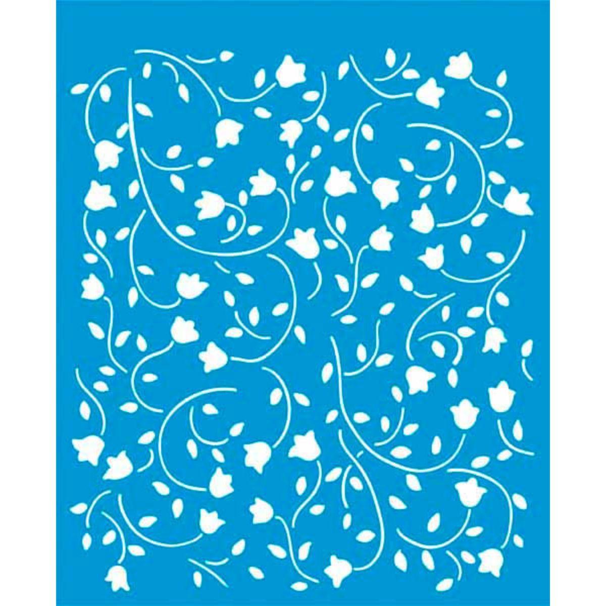 Stencil Litoarte 17x21 STM-027 Flores - Palácio da Arte