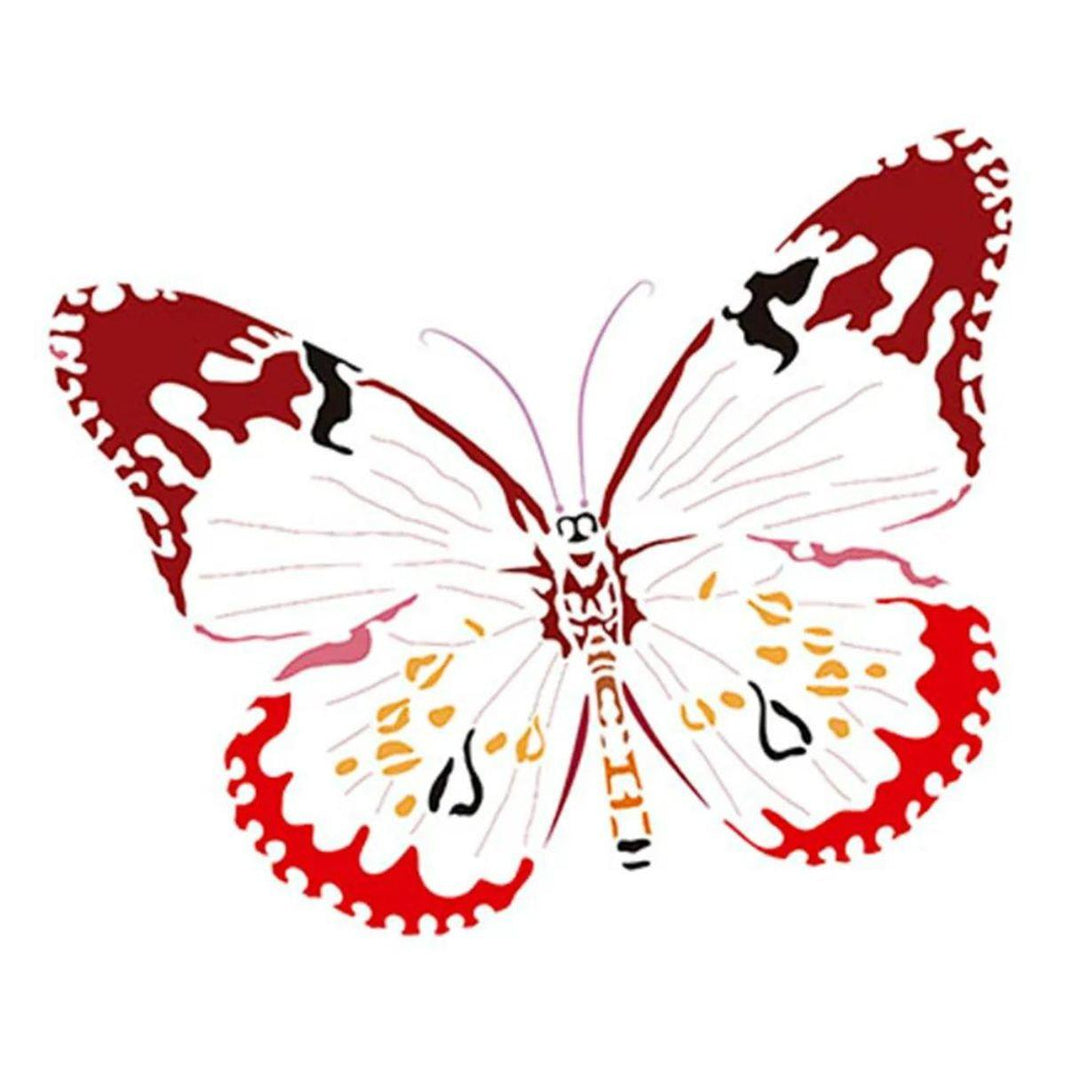 Stencil Litoarte 17x21 STM-104 Borboleta - Palácio da Arte