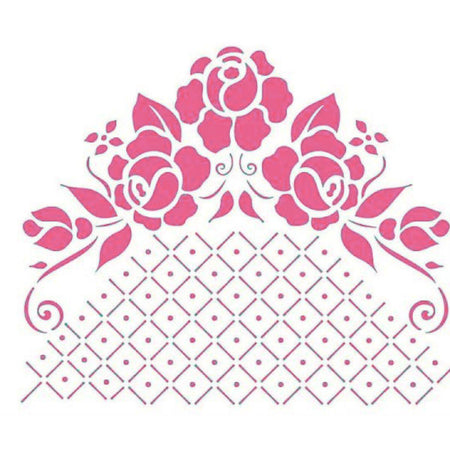 Stencil Litoarte 17x21 STM-158 Flores - Palácio da Arte