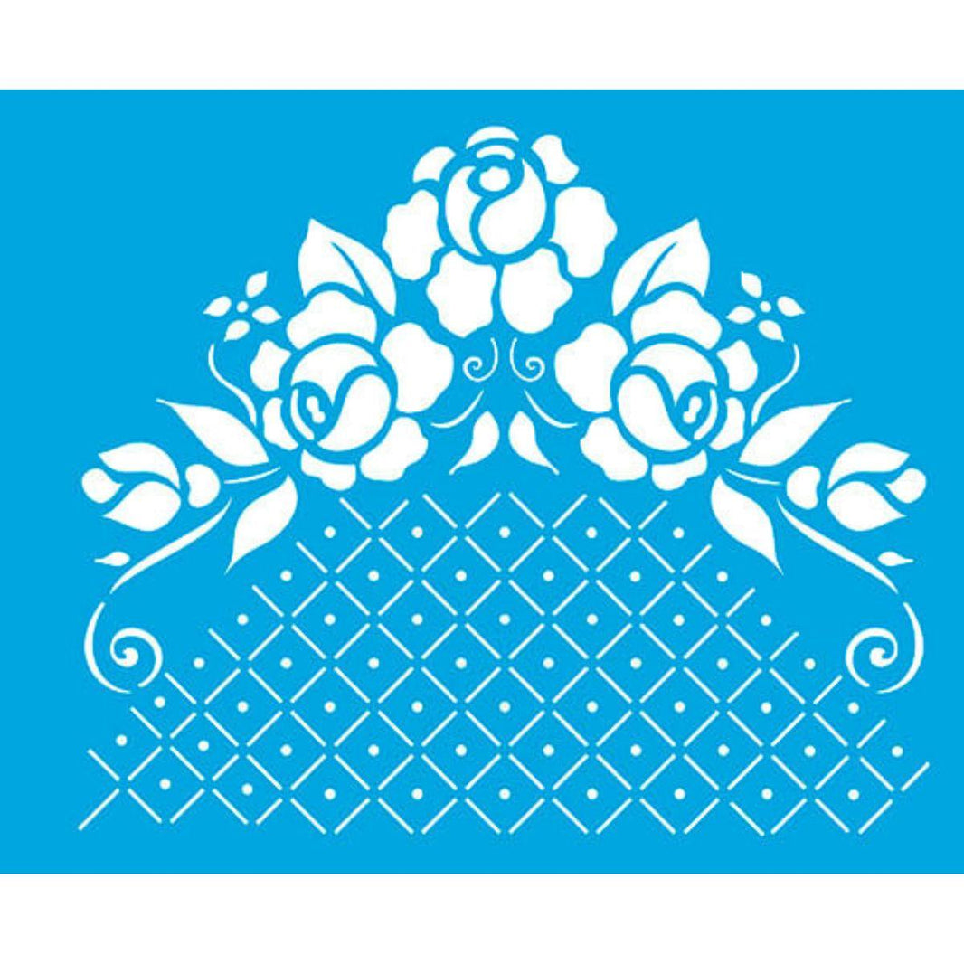 Stencil Litoarte 17x21 STM-158 Flores - Palácio da Arte