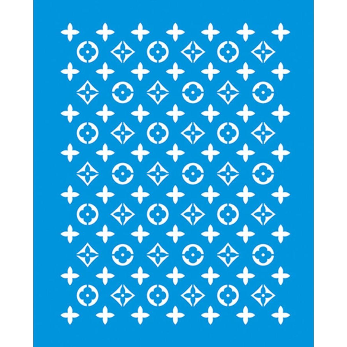 Stencil Litoarte 17x21 STM-684 Textura Flores - Palácio da Arte