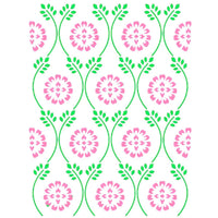 Stencil Litoarte 17x21 STM-689 Estampa Flores - Palácio da Arte