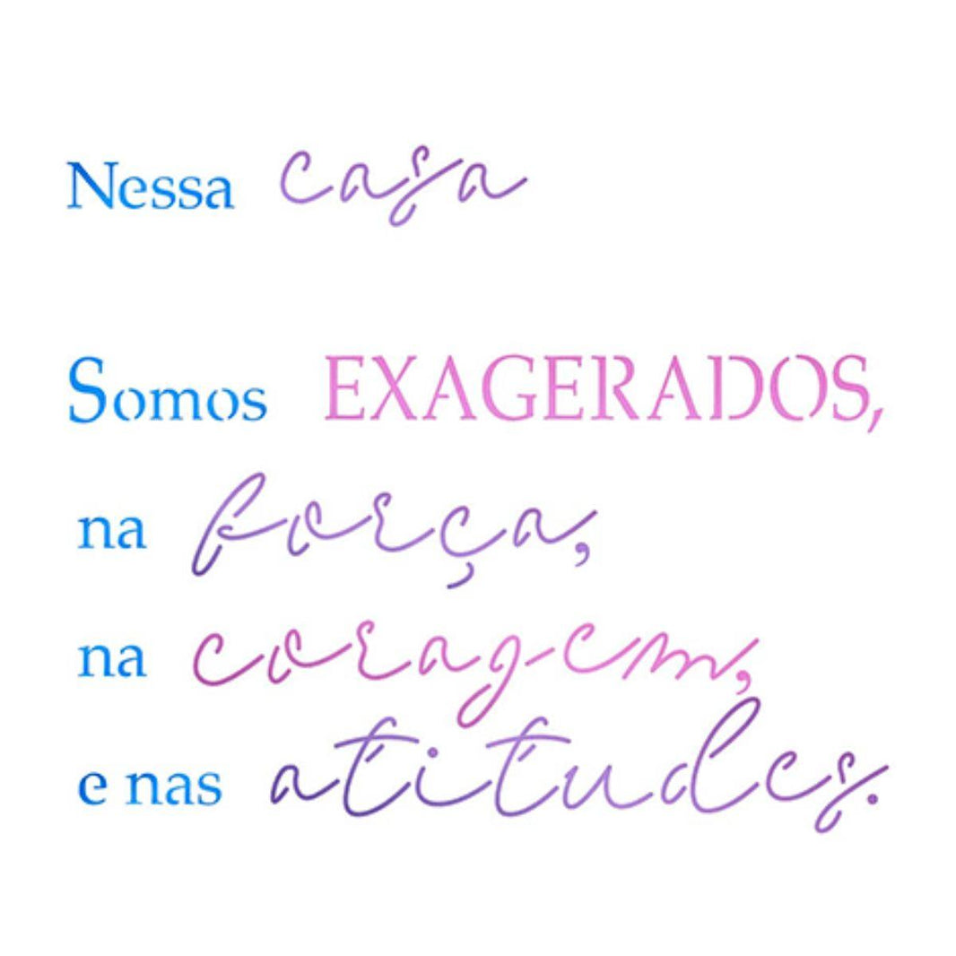 Stencil Litoarte 17x21 STM-713 Frase Nessa Casa - Palácio da Arte