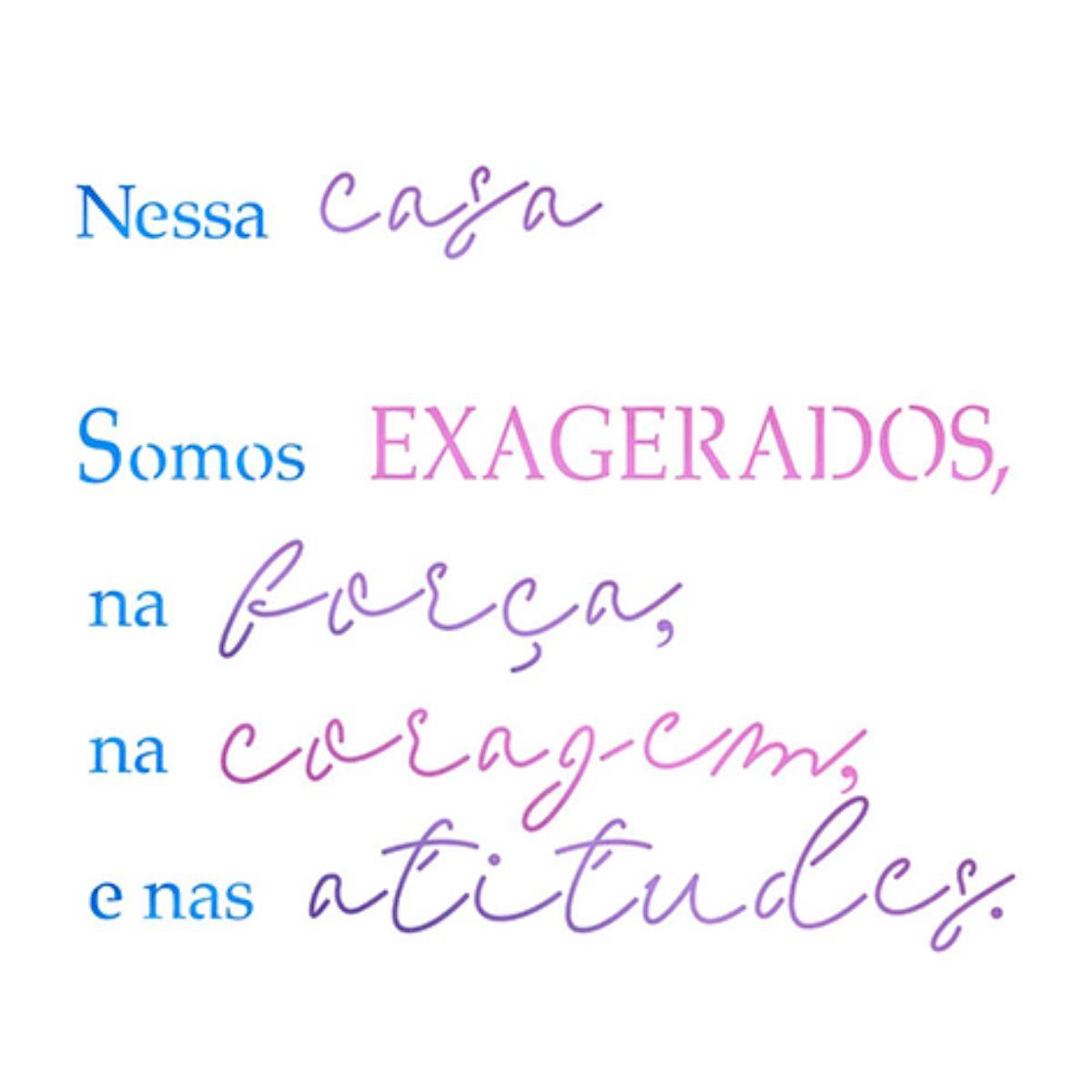 Stencil Litoarte 17x21 STM-713 Frase Nessa Casa - Palácio da Arte