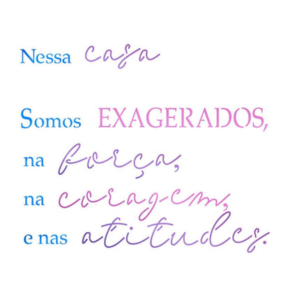 Stencil Litoarte 17x21 STM-713 Frase Nessa Casa - Palácio da Arte
