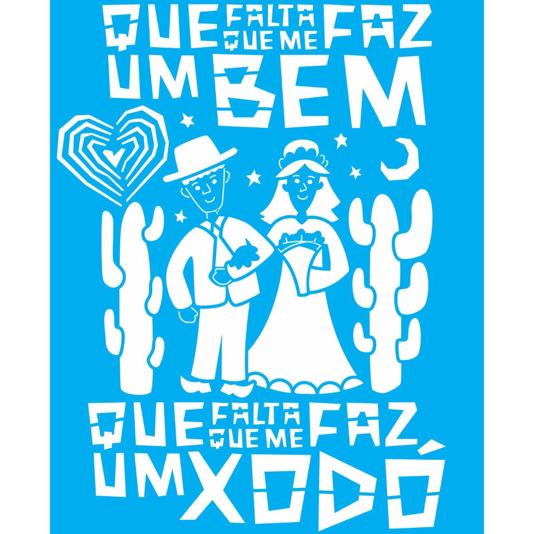 Stencil Litoarte 17x21 STM-765 Xilografia Nordestina - Palácio da Arte