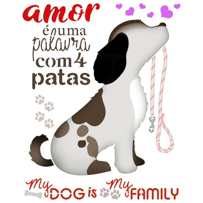 Stencil Litoarte 17x21 STM-769 Cachorro - Palácio da Arte