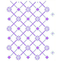 Stencil Litoarte 17x21 STM1-037 Estampa Floral - Palácio da Arte