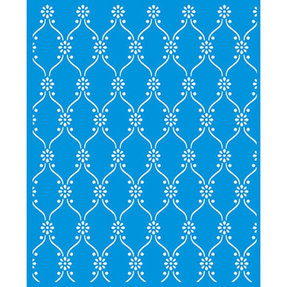 Stencil Litoarte 17x21 STM1-038 Estampa Floral Pequena - Palácio da Arte