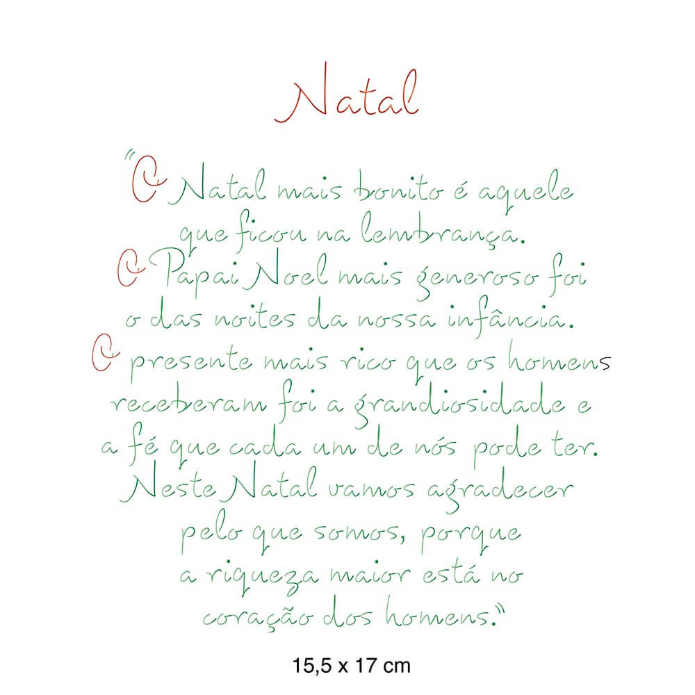 Stencil Litoarte 17x21 STMN-017 Natal Frase Natalina - Palácio da Arte