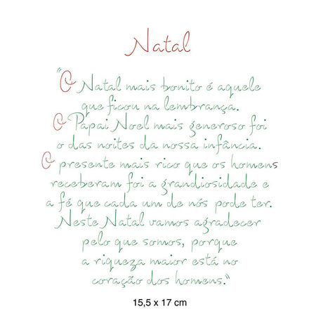 Stencil Litoarte 17x21 STMN-017 Natal Frase Natalina - Palácio da Arte