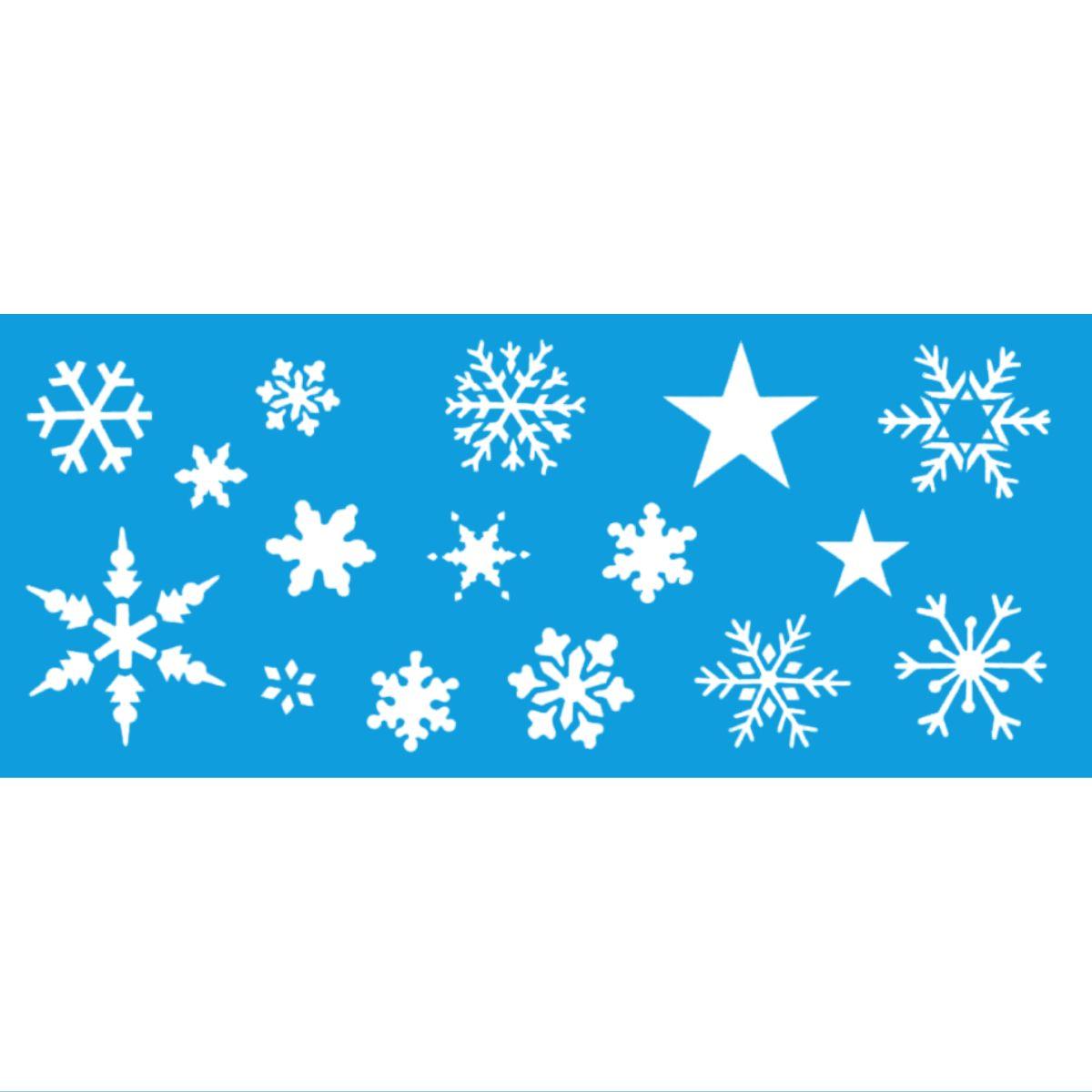 Stencil Litoarte 17x42 STNG-001 Natal Estrelas - Palácio da Arte