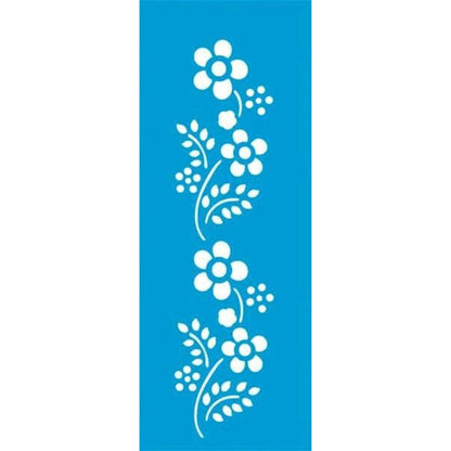 Stencil Litoarte 17X6 STP-056 Arabesco Flor II - Palácio da Arte