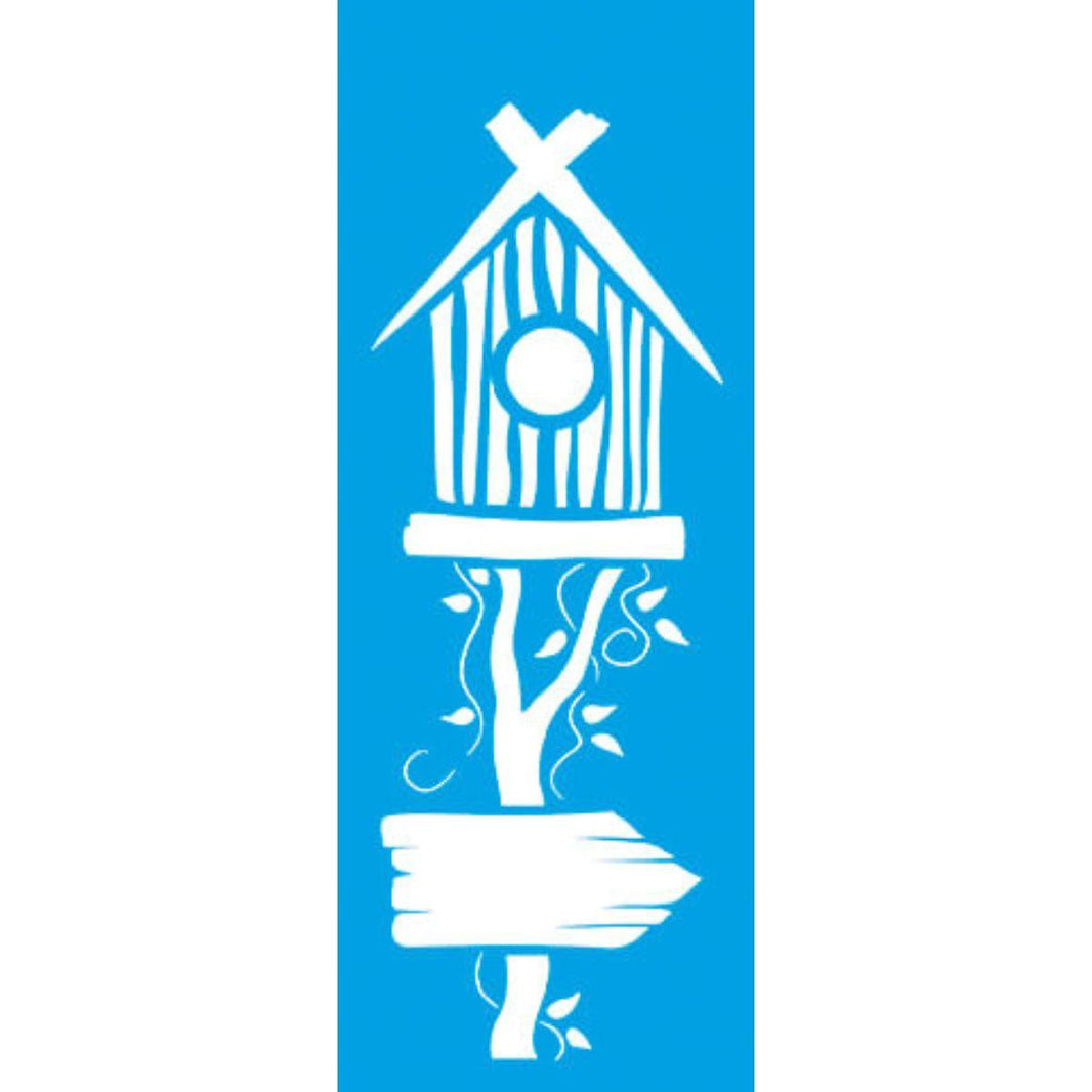 Stencil Litoarte 17X6 STP-068 Casa de Passarinho - Palácio da Arte