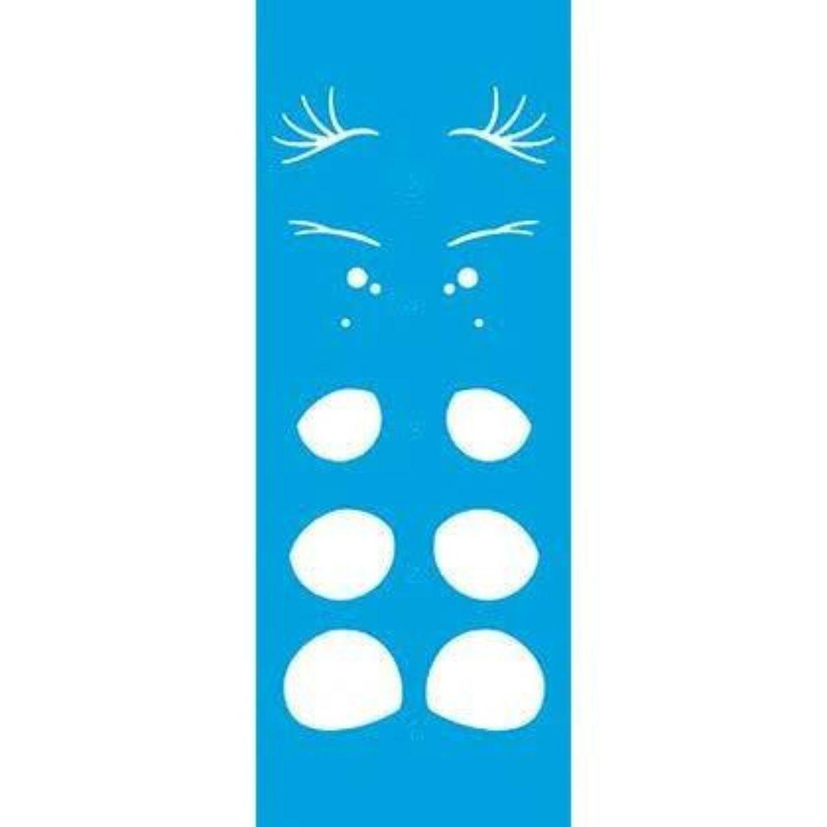 Stencil Litoarte 17x6 STP-128 Olhos I - Palácio da Arte