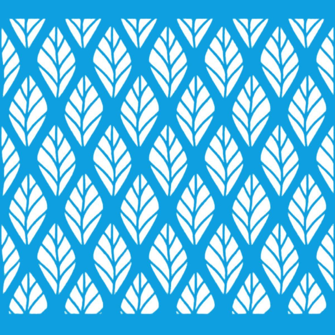 Stencil Litoarte 20x20 STXX-071 Estampa de Folhas - Palácio da Arte