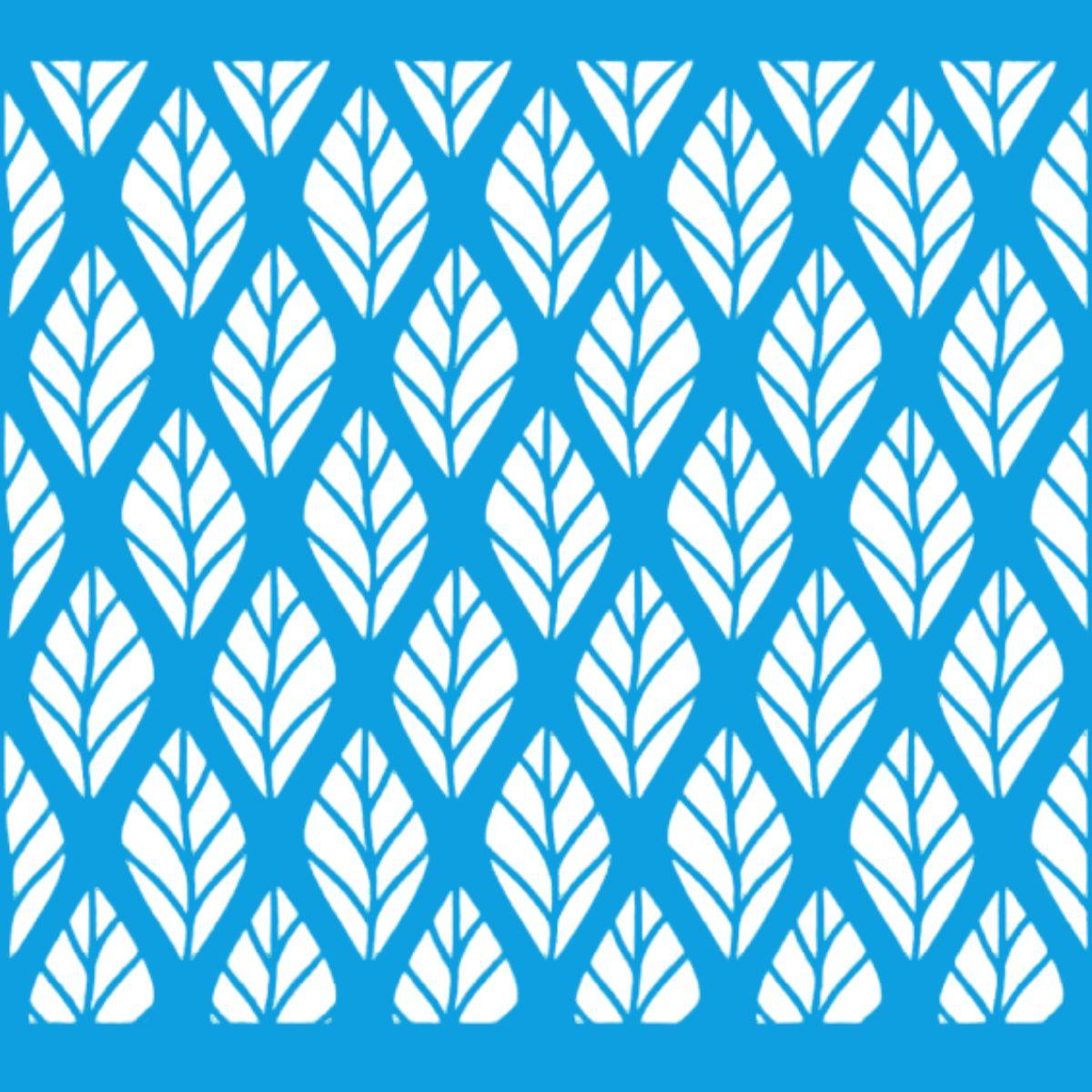 Stencil Litoarte 20x20 STXX-071 Estampa de Folhas - Palácio da Arte