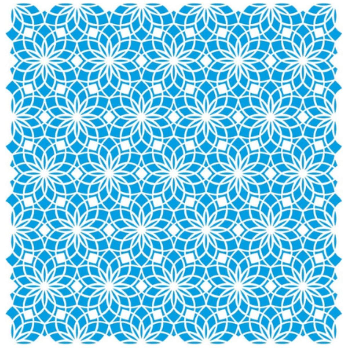 Stencil Litoarte 20x20 STXX-211 Textura Mandala Cobogó - Palácio da Arte