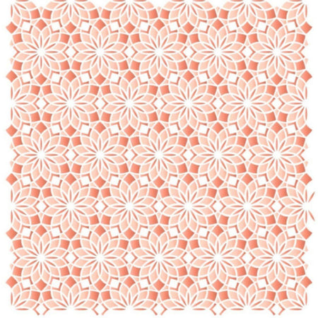 Stencil Litoarte 20x20 STXX-211 Textura Mandala Cobogó - Palácio da Arte