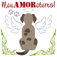 Stencil Litoarte 20x20 STXX-301 Meu Amor Eterno Cachorro - Palácio da Arte