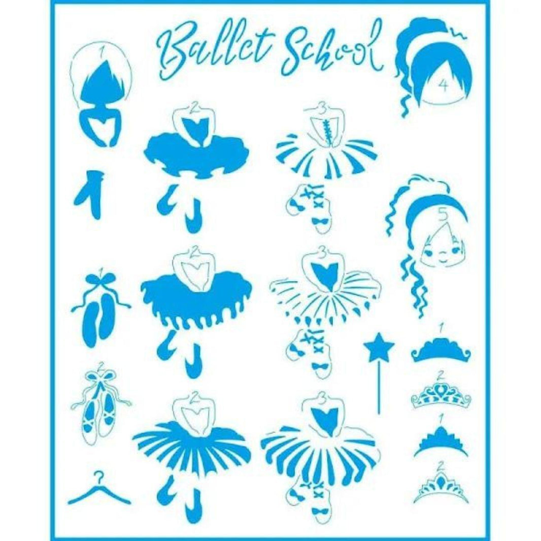 Stencil Litoarte 20x25 STR-182 Ballet School - Palácio da Arte