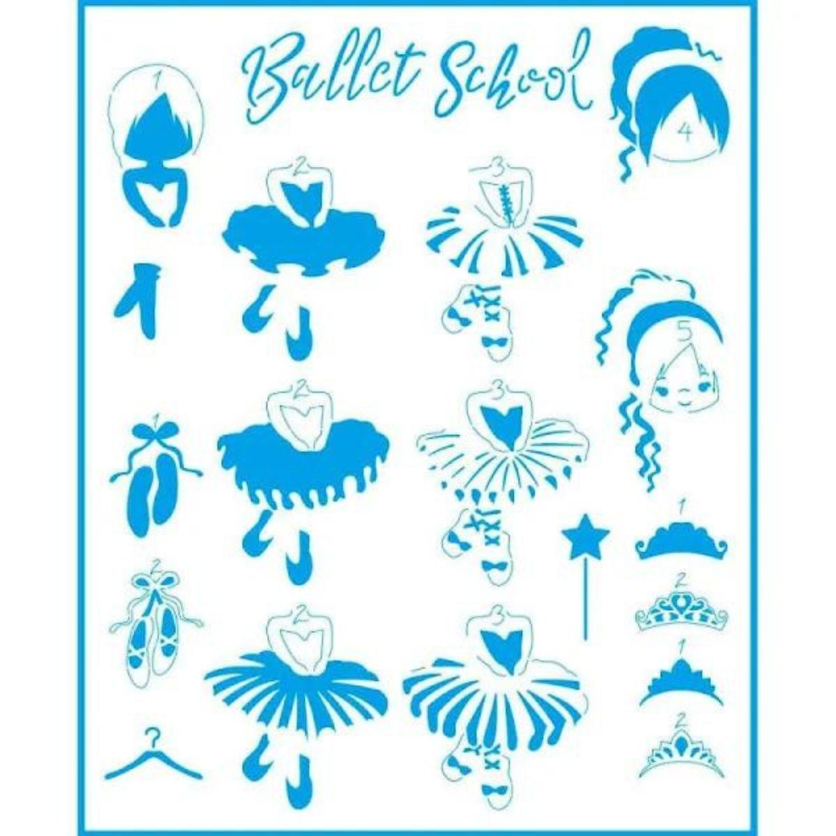 Stencil Litoarte 20x25 STR-182 Ballet School - Palácio da Arte