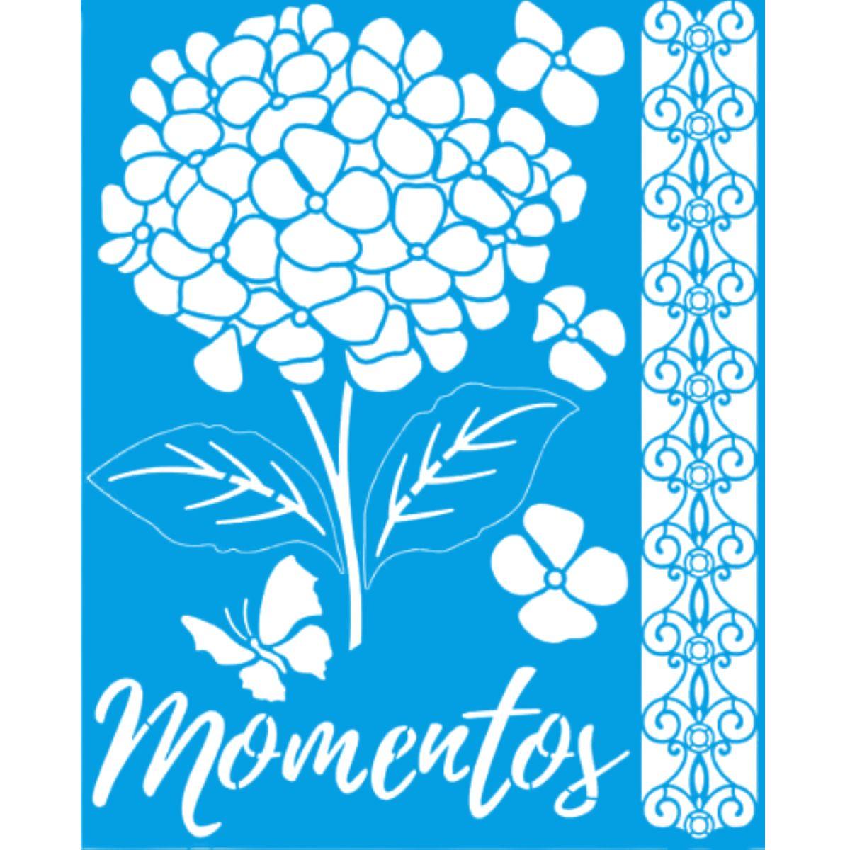 Stencil Litoarte 20x25 STR-203 Momentos - Palácio da Arte