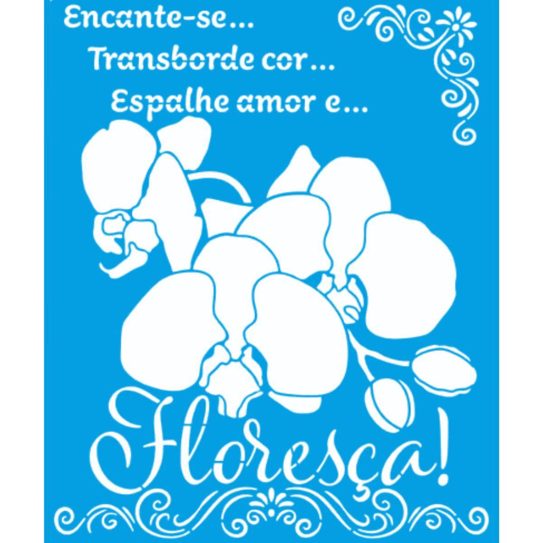 Stencil Litoarte 20x25 STR-205 Encanta-se Transborde - Palácio da Arte
