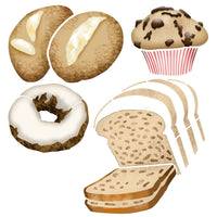 Stencil Litoarte 21x34 ST-447 Pães, Cupcake, Donuts - Palácio da Arte