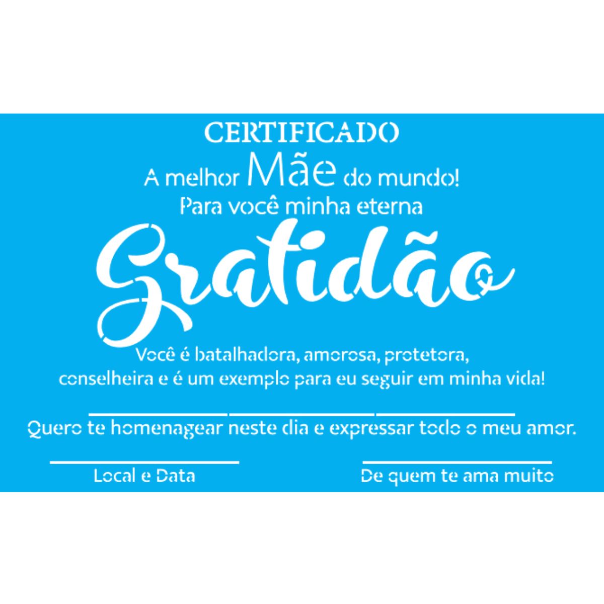 Stencil Litoarte 21x34 ST-450 Certificado Mâe - Palácio da Arte