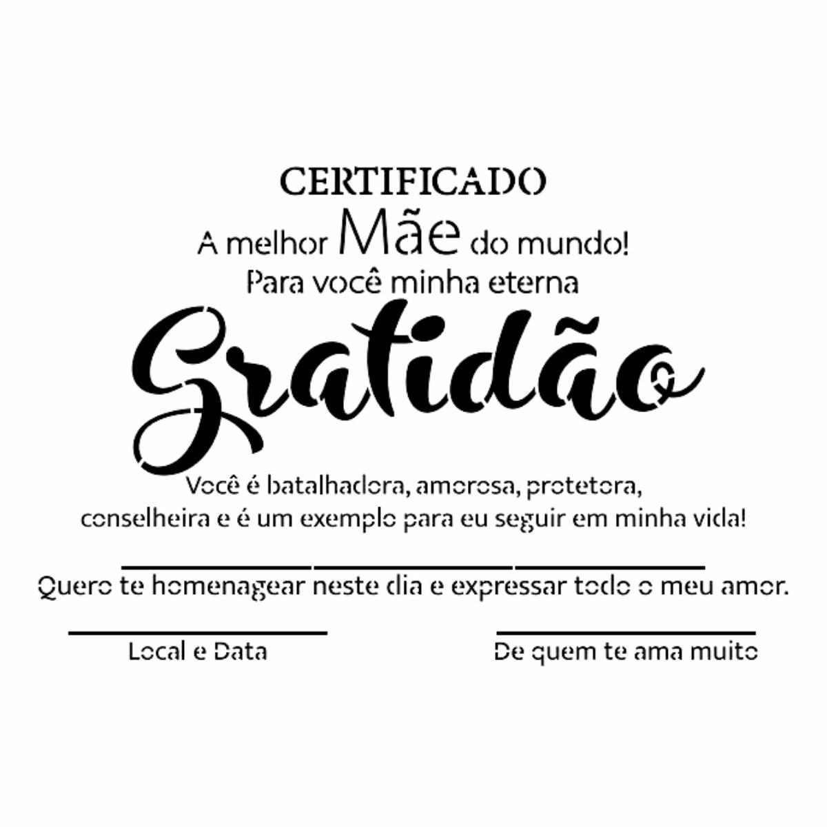 Stencil Litoarte 21x34 ST-450 Certificado Mâe - Palácio da Arte