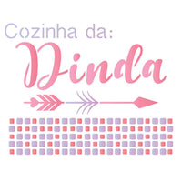 Stencil Litoarte 25x20 STR-168 Cozinha da Dinda - Palácio da Arte