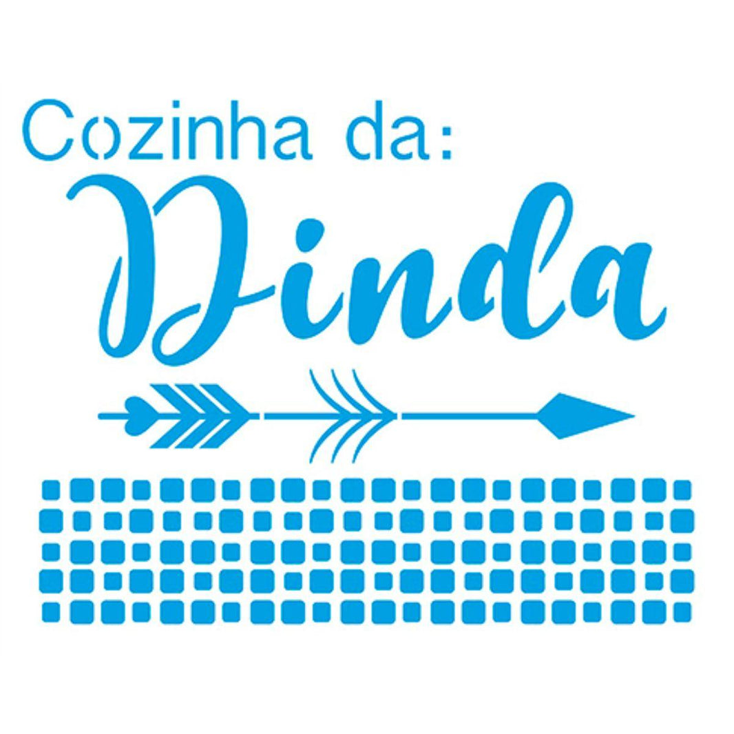 Stencil Litoarte 25x20 STR-168 Cozinha da Dinda - Palácio da Arte