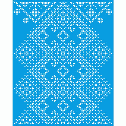 Stencil Litoarte 25x20 STR-287 Ponto Cruz II - Palácio da Arte