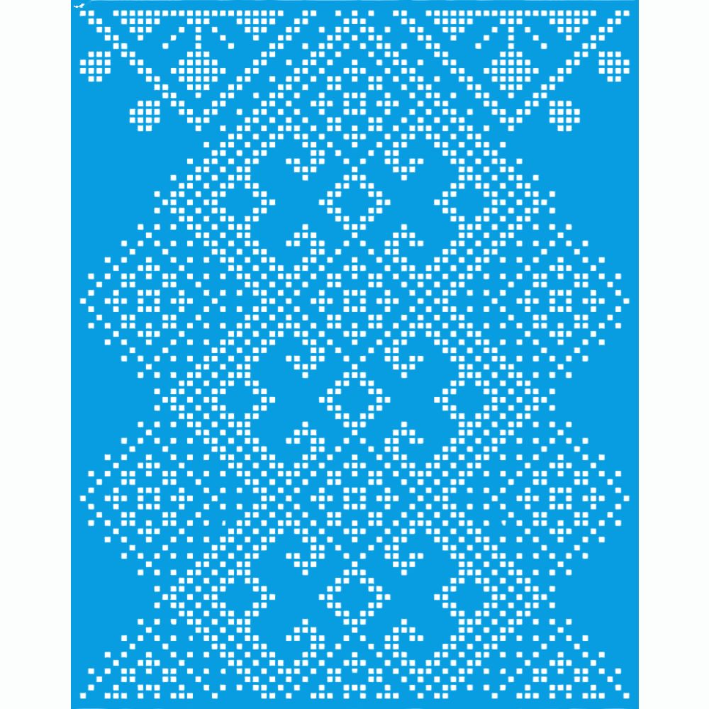 Stencil Litoarte 25x20 STR-287 Ponto Cruz II - Palácio da Arte