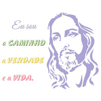 Stencil Litoarte 25x20 STRN-017 Jesus Cristo - Palácio da Arte