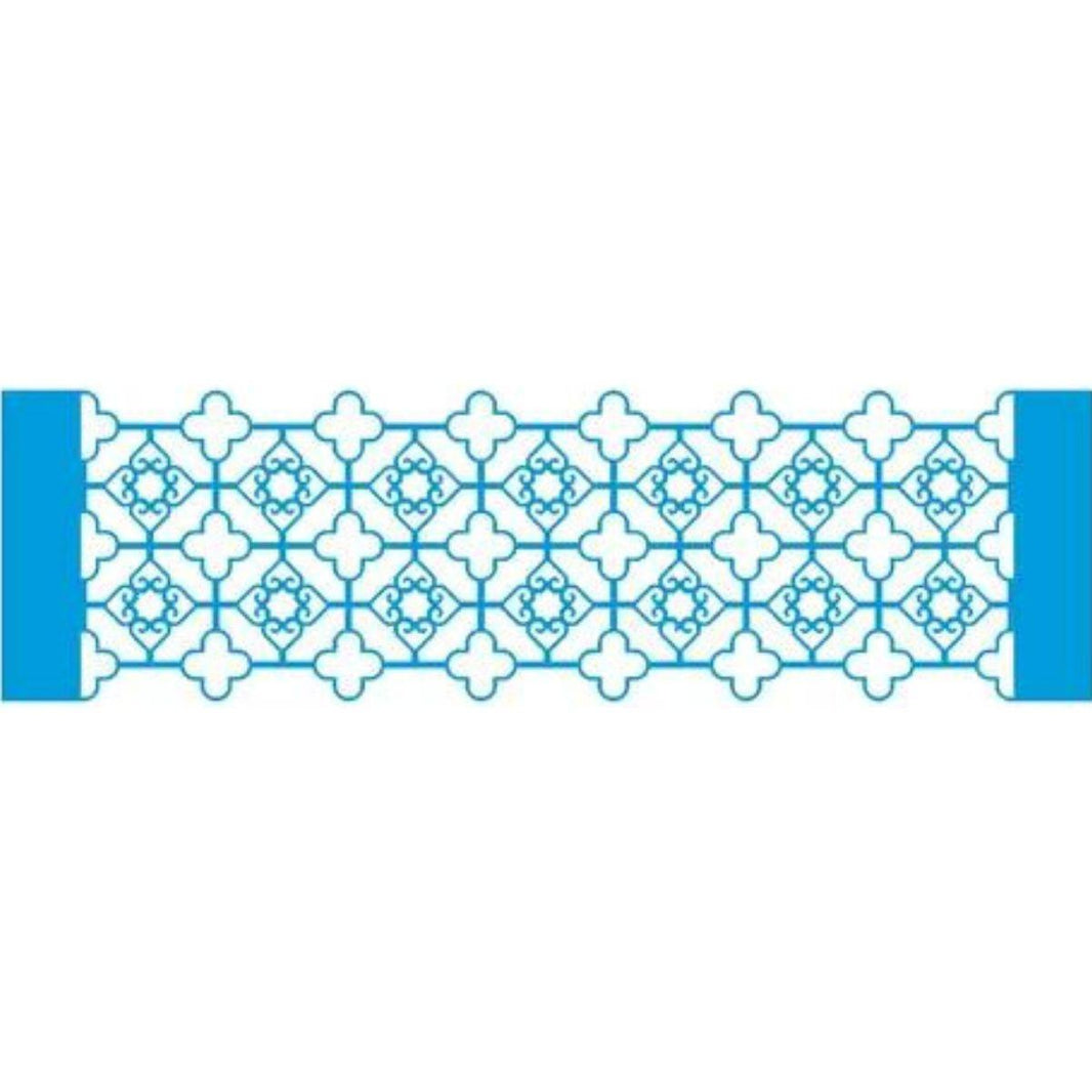 Stencil Litoarte 28x8 STAB2L-007 Azulejo Rendado - Palácio da Arte