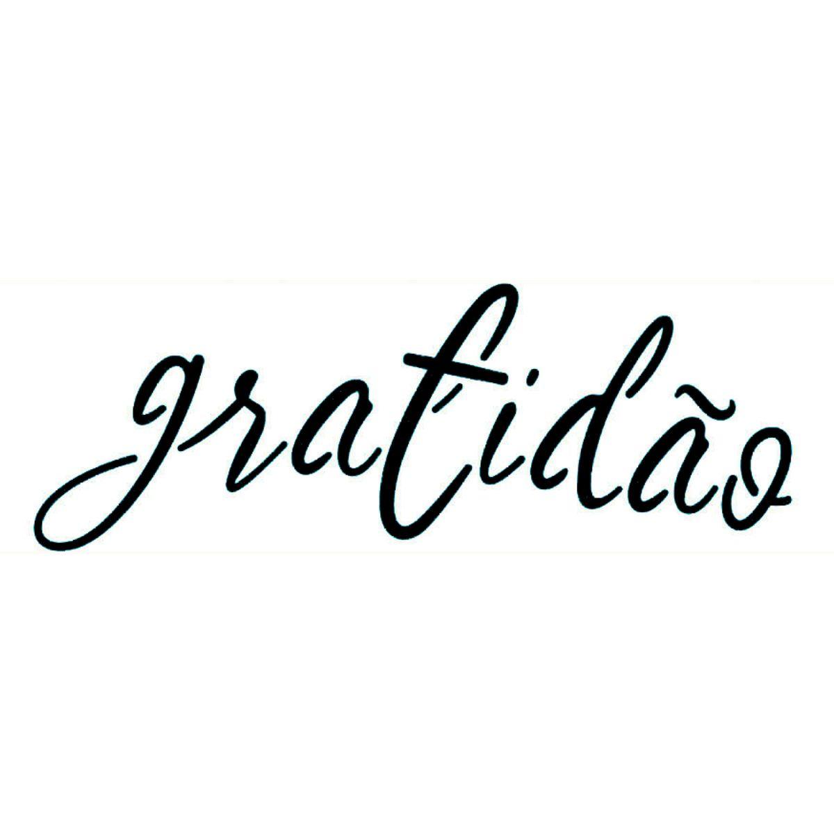 Stencil Litoarte 28x8 STE-362 Palavra Gratidão - Palácio da Arte